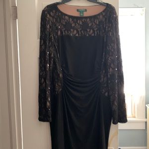 Lauren size 14 Black dress